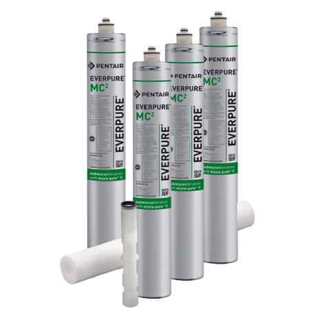 Everpure EV962828 - Quad-MC² Water Filter Cartridge Kit, Quad-MC² Replacement Cartridge Kit