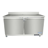 Empura E-KUC60W - Undercounter Reach-In Refrigerator, Work Top, 2 Swing Solid Doors