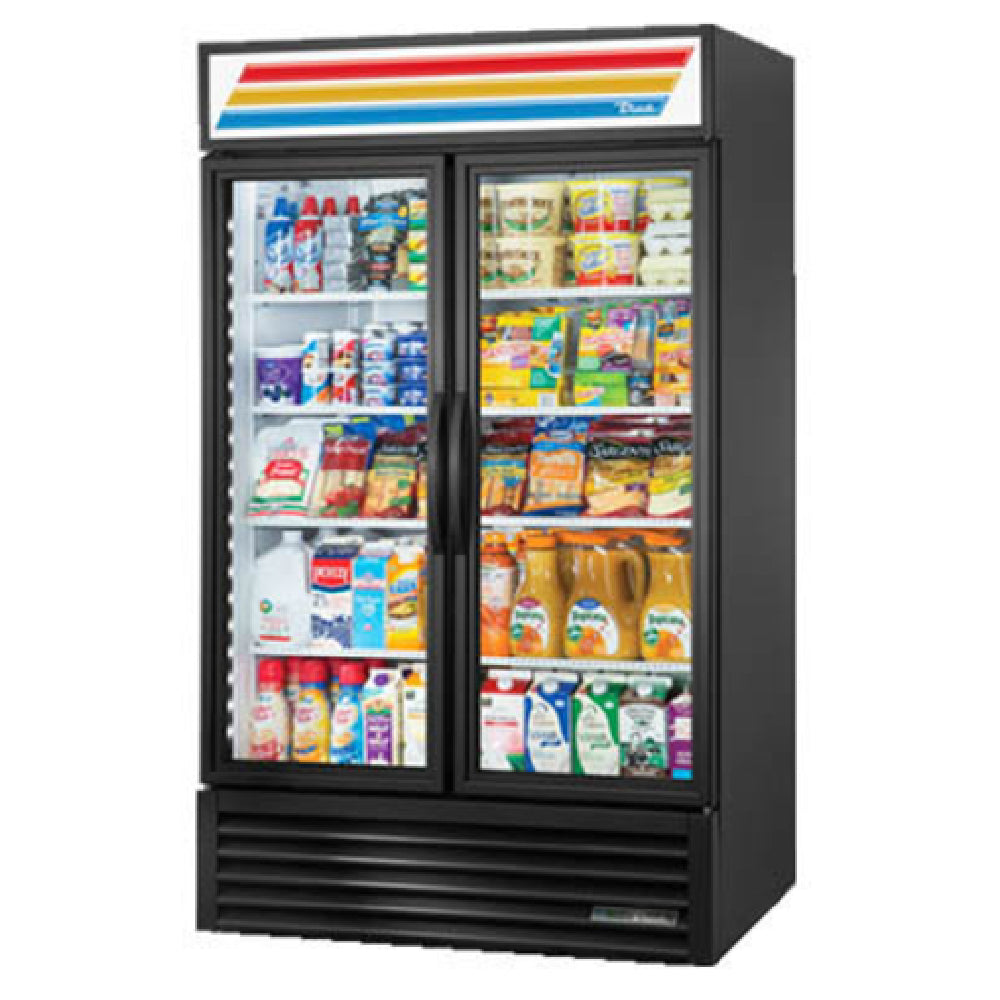 True Mfg. - General Foodservice GDM-43-HC~TSL01_WH - Refrigerated Merchandiser, Two-section