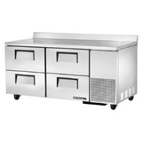 True Mfg. - General Foodservice TWT-67D-4-HC - Deep Work Top Refrigerator, Two-section