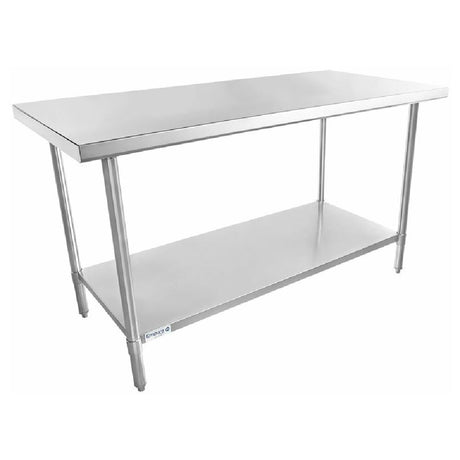 Stainless steel Empura Super Duty Work Table with undershelf, 30’’ x 60’’ dimensions