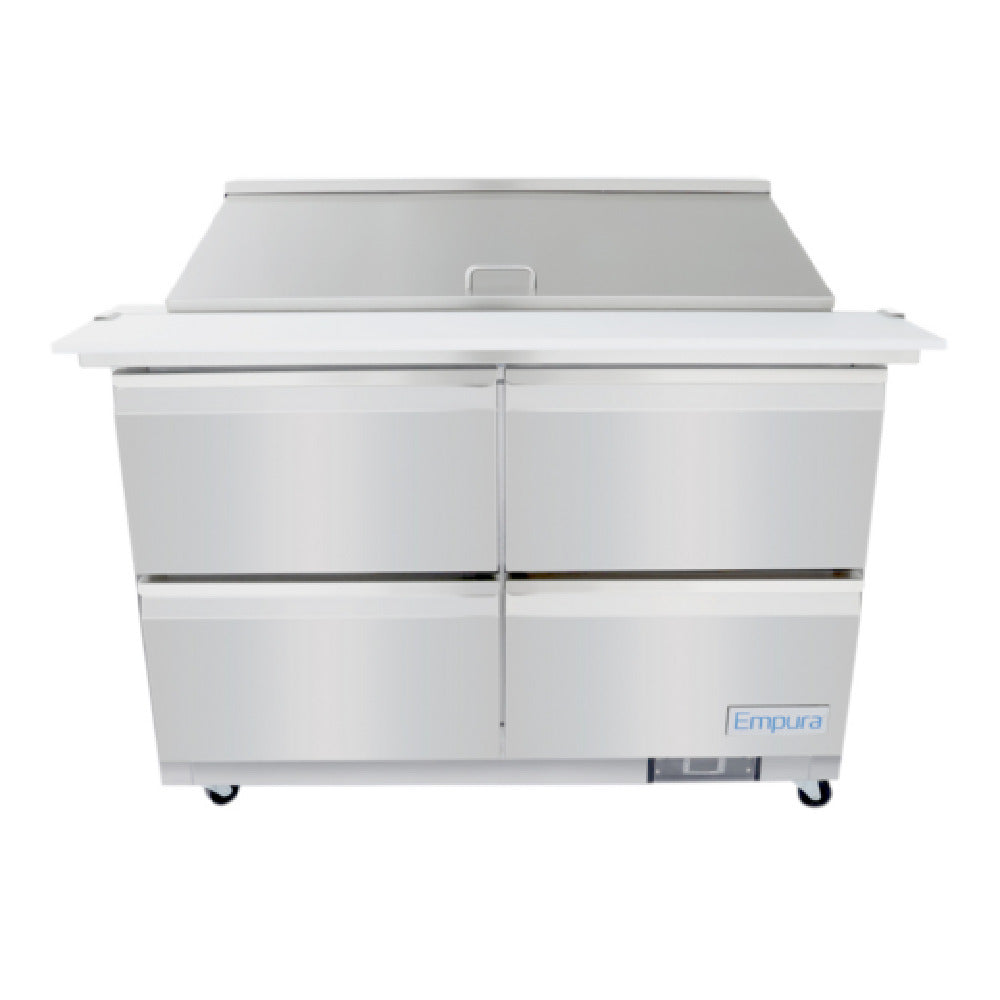 Empura E-KSP48M-D4 - Refrigerated Sandwich/Salad Mega Top Prep Table With Drawers