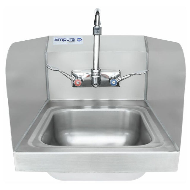 Empura Stainless EHS12SPWH Hand Sink Wall Mounted 16"D X 12"W X 13"H Overall