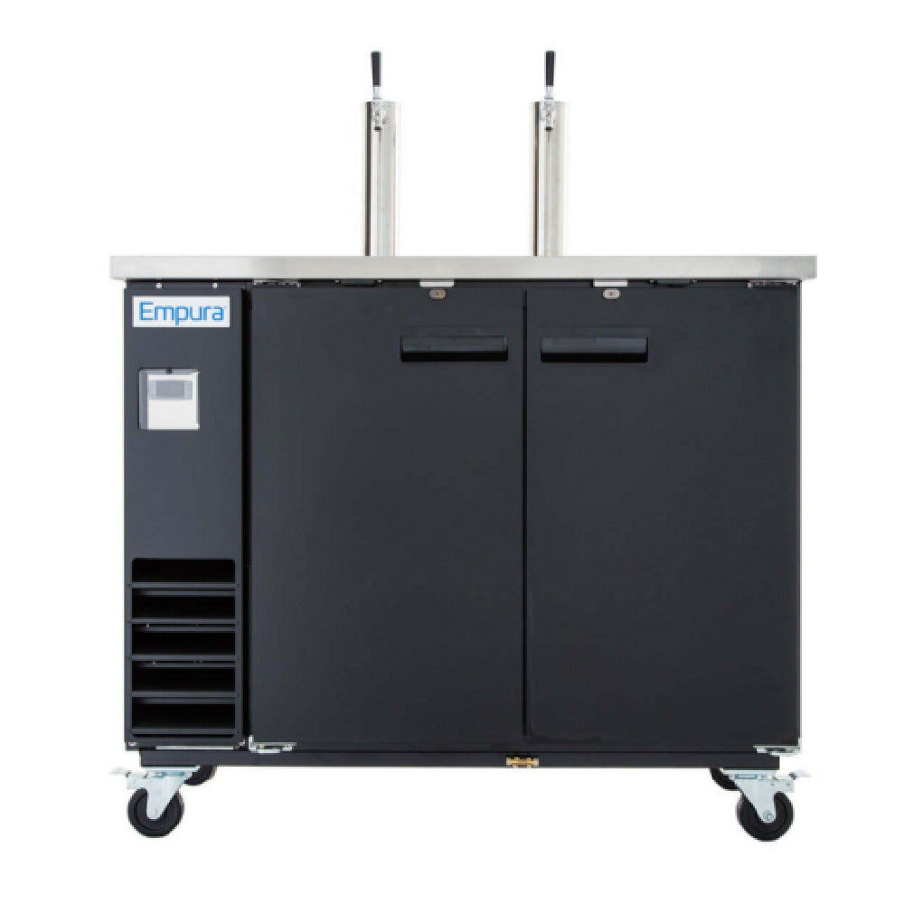 Empura E-KDD2-2 - Direct Draw Beer Dispenser, 49.1"W X 24.41"D X 41.9"H, 12.5 Cu. Ft. Capacity