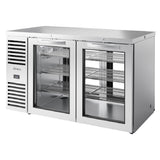 True Mfg. - Premier Bar TBR60-PTSZ1-L-S-GG-GG-1 - Refrigerated Back Bar Cooler, Pass-thru