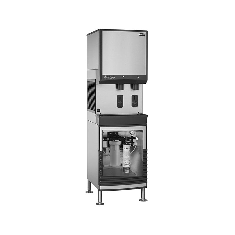 Follett 25AND50BASE-CL Base Stand For 25 And 50CI Series Ice And Water Dispensers With High Capacity Carbonless Filter System (01050442) Installed