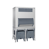 Follett ITS2250SG-60 ITS Ice Storage And Transport System Elevated Gravity Dispense Bin With (2) SmartCART 240 Ice Carts