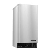 Stainless steel under-counter ice maker with black base trim for Hoshizaki AM-50BAJ-AD