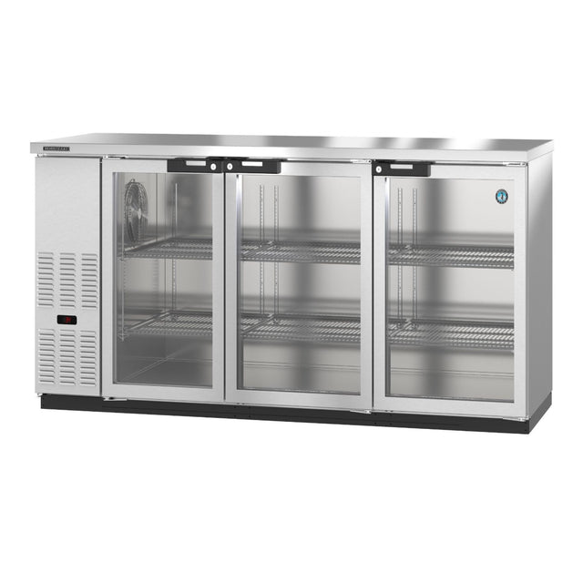 Hoshizaki BB80-G-S Refrigerated Back Bar Cooler Reach-in Three-section