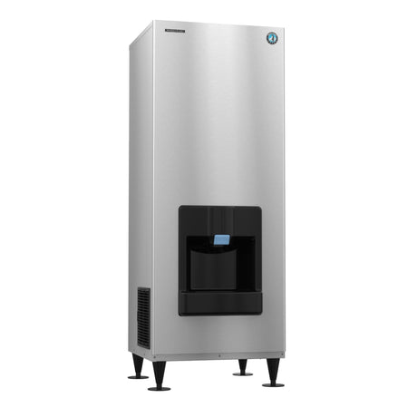 Stainless steel commercial ice dispenser with black area for Hoshizaki Serenity Ice Maker