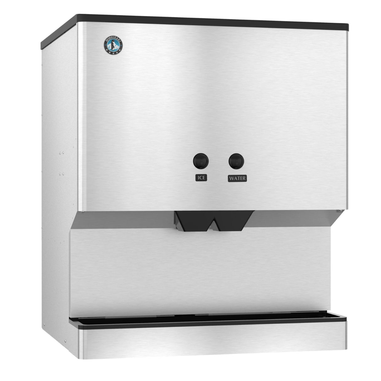 Stainless steel Hoshizaki DM-200B counter model ice and water dispenser with dual ports