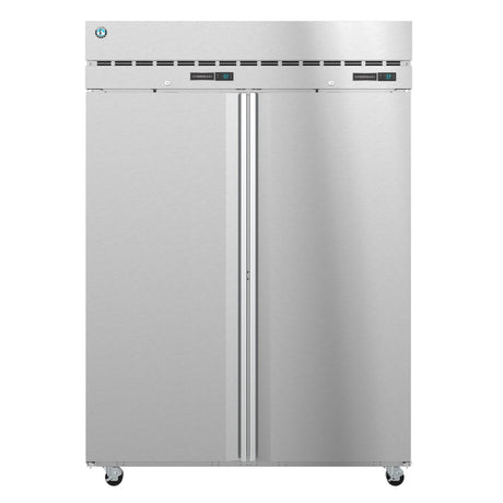 Stainless steel Hoshizaki Steelheart Series Dual Temp Refrigerator on wheels