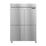 Stainless steel commercial refrigerator with four doors from Hoshizaki Steelheart Series Freezer