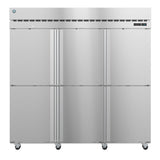 Stainless steel commercial refrigerator on wheels from Hoshizaki Steelheart Series Freezer