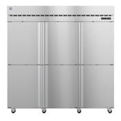 Stainless steel commercial refrigerator on wheels from Hoshizaki Steelheart Series Freezer