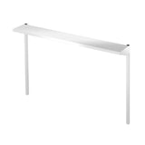 White metal table leg frame with horizontal support for Hoshizaki single overshelf