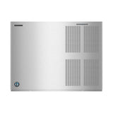 Stainless steel commercial ice maker with ventilation panels in Hoshizaki Tamper Proof Kit