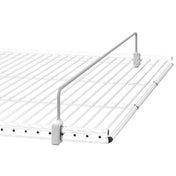 White metal drying rack with adjustable arms for Hoshizaki Bottle Rail Guide