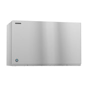 Stainless steel commercial ice maker KM-1301SRJ featuring a sleek, minimalist design