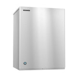 Sleek stainless steel Hoshizaki KM-1340MWJ ice maker featuring cube-style design