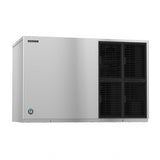 Stainless steel commercial ice maker Hoshizaki KM-1601SAJ with black ventilation panels