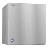 Stainless steel Hoshizaki KMH-2100SWJ3 cube style ice maker with a clean design