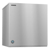 Stainless steel Hoshizaki KMH-2100SWJ3 cube style ice maker with a clean design