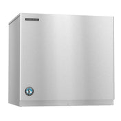 Stainless steel Hoshizaki serenity ice maker featuring minimalist design and cube-style ice