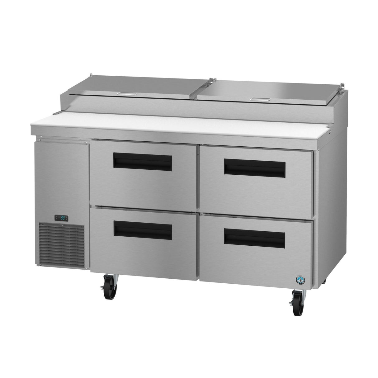 Hoshizaki PR60B-D4 Steelheart Series Pizza Prep Table Two-section 16.63 Cu. Ft.