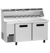 Hoshizaki PR67B-Z Steelheart® Series Pizza Prep Table Reach-in Two-section