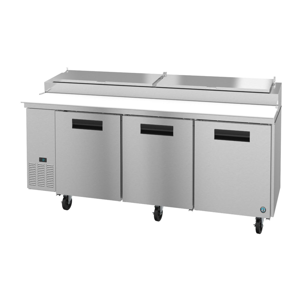 Hoshizaki PR93A Steelheart Series Pizza Prep Table Reach-in Three-section