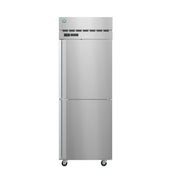 Stainless steel commercial refrigerator on wheels from Hoshizaki Steelheart Series