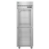 Stainless steel commercial refrigerator with two glass doors from Steelheart Series Refrigerator