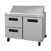 Stainless Steel Hoshizaki Steelheart Series Sandwich Top Refrigerator on wheels with drawers