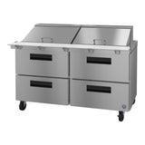 Stainless steel commercial refrigerator on wheels from Hoshizaki Steelheart Series Mega