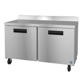 Stainless steel WF60A Steelheart Series Worktop Freezer with two doors on wheels