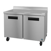 Stainless steel Steelheart Series Worktop Refrigerator on wheels with solid hinged doors