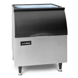 Ice-O-Matic B40PS Ice Bin with black top and stainless steel body, 344 lb storage capacity