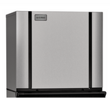 Stainless steel Ice-O-Matic CIM1137FW cube ice maker with black trim accents