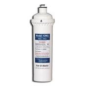 White cylindrical water filter replacement cartridge Model IOMQ by Ice-O-Matic