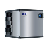 Stainless steel Manitowoc IDT0420A Series Ice Maker with black vented sides