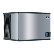 Stainless steel Manitowoc IYF0500N series ice maker with black vents on the side