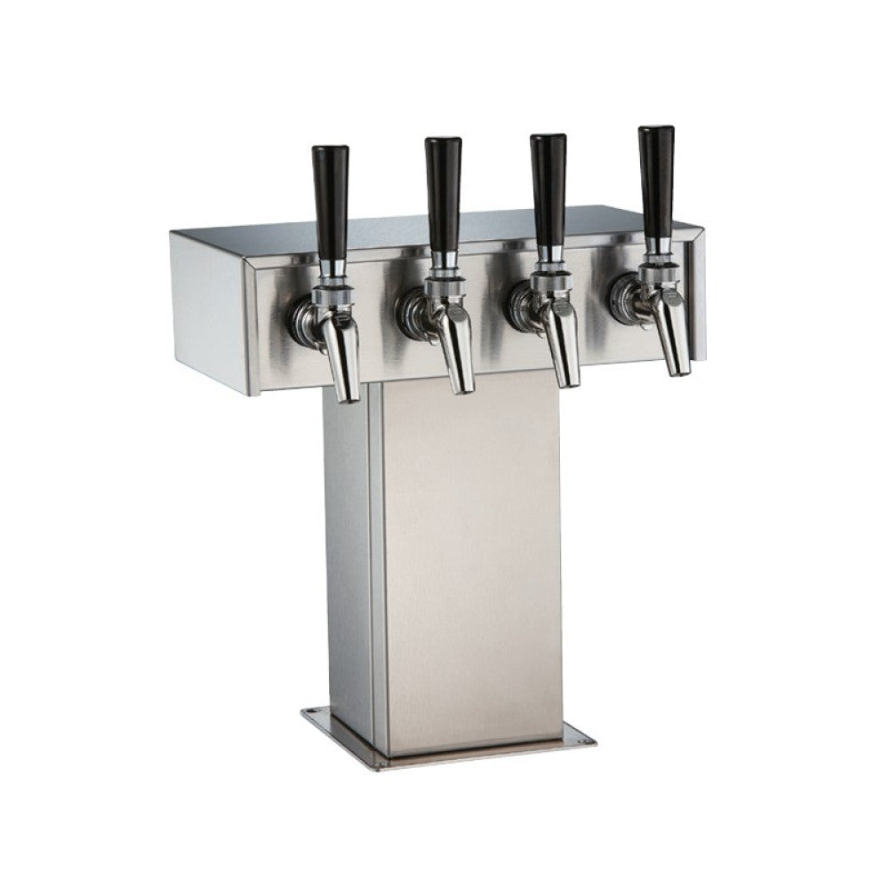 Perlick 3780-4BPC Tee Draft Beer Tower Air-cooled (4) Faucets