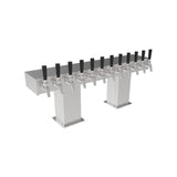 Perlick 4006-10B Bridge Tee Draft Beer Tower Countertop 33-1/8"W X 12-15/16"H