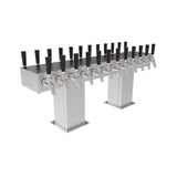 Perlick 4006-8BX8BPC2 Back-to-Back Bridge Tee Draft Beer Tower Countertop Extra High