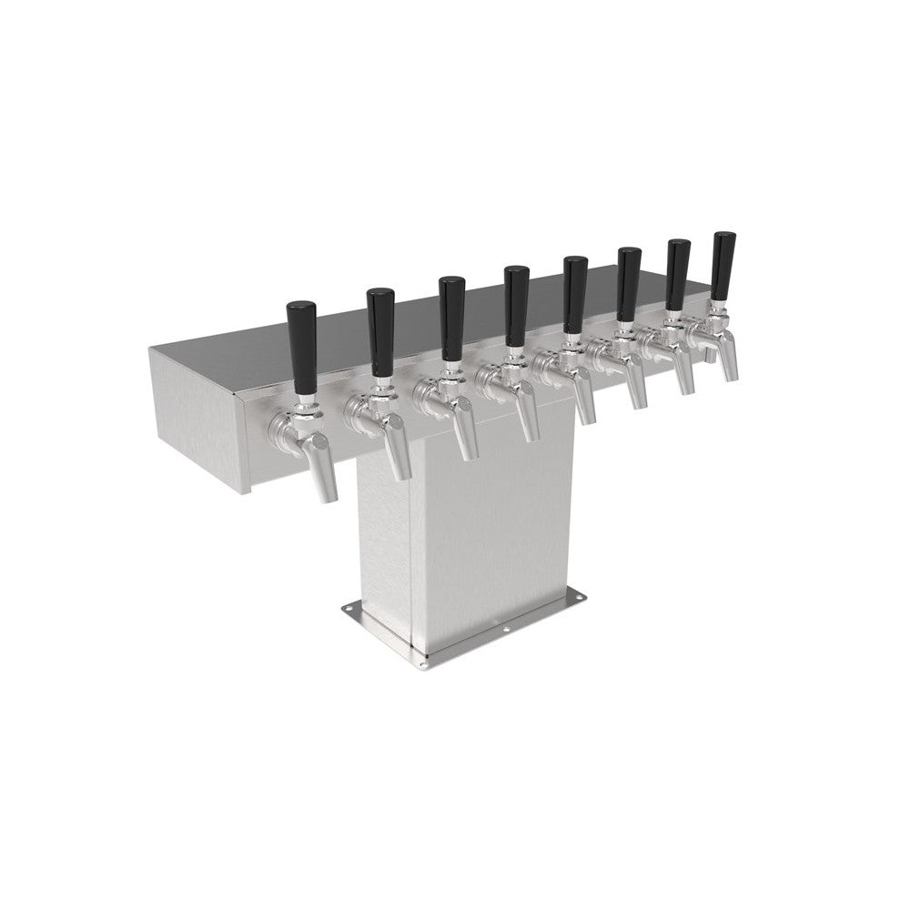 Perlick 4006S10BPC Wide Base Tee Draft Beer Tower Countertop 29-13/16"W X 12-15/16"H