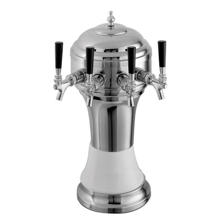 Perlick 4056WH5BPC Roma Draft Beer Tower Countertop 8-1/8" Diameter X 20-1/2"H