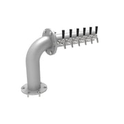 Perlick 4062-6L "L" Brew Pipe Draft Beer Tower Countertop Left Mount