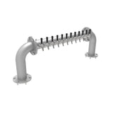 Perlick 4064-10L Pass-Thru Brew Pipe Draft Beer Tower Countertop Beer Leads Left