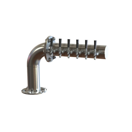 Perlick 4064-6L Pass-Thru Brew Pipe Draft Beer Tower Countertop 37-5/8"W X 20"H O.A.